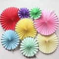 Umiss or feuille papier Fans, pendaison Pinwheel pour les décorations de fête, ensemble de 8