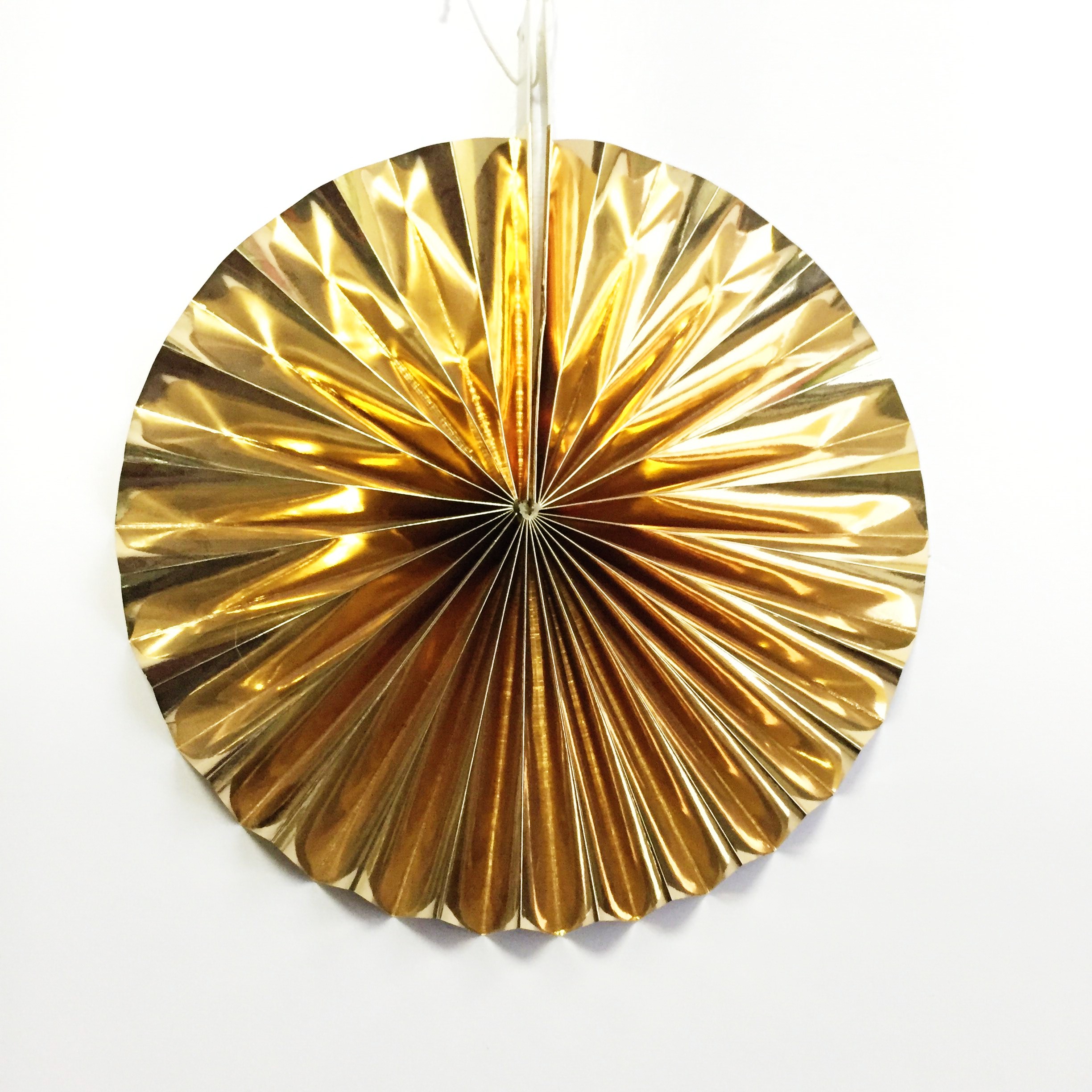 gold folding fan for party decoration