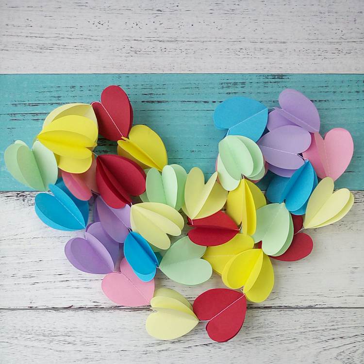colorful paper garland