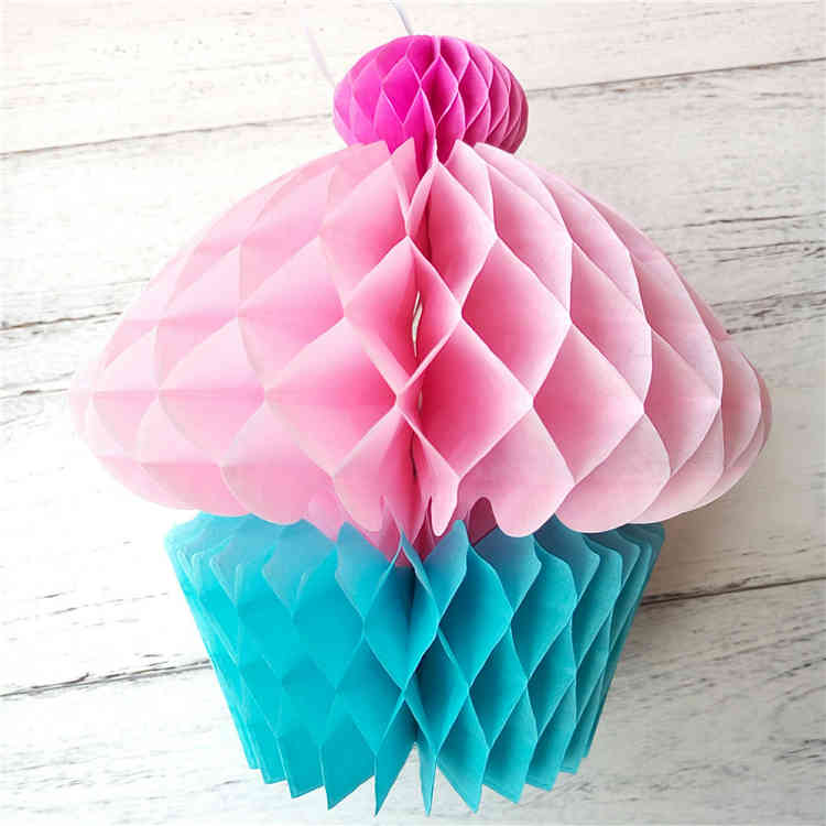 Factory Supply Tissue Paper Honeycomb Cupcakes
