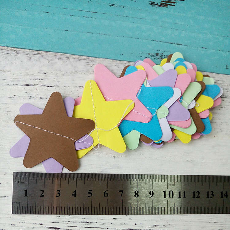 Colorful Wire Star Paper Garlands