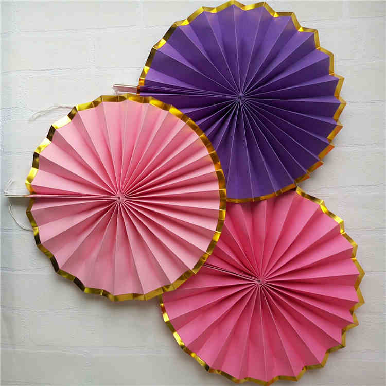 Mixed Color Pastel Paper Fan