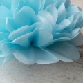 Umiss décoration de partie bleu papier Tissue pompons légers pour anniversaire de mariage décorations de festival