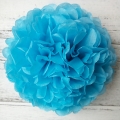 Umiss fleurs de papier de soie bleu pompons de papier pour les décorations de Noël anniversaire mariage douches nuptiales