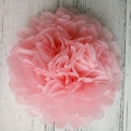 Umiss Bridal bébé douche Decor papier de soie pêche rose Pom Pom fleurs directement fournis par l’usine