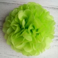 citron vert suspendu pompons tissu, fleurs pour les décorations de fête en papier