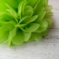 citron vert suspendu pompons tissu, fleurs pour les décorations de fête en papier