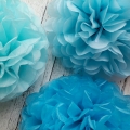 Entre les sexes de Umiss set papier bleu ciel pom poms révèlent décoration pépinière ou enfants chambre dortoir décoration