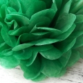 fournitures de pompons de papier de soie verte de vacances, fête de Noël