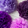 Umiss violet set pompons de papier de soie douches nuptiales de fête mariage graduation Valentin
