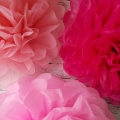 Mixte rose pom poms papier tissue décorations mariage bricolage Articles de fête