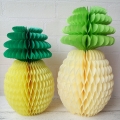 Umiss ananas papier Honeycomb boules suspendus ananas de tissus pour la décoration de fête