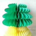 Umiss ananas papier Honeycomb boules suspendus ananas de tissus pour la décoration de fête
