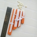 3 » 4 » 5 « 6 » ensemble de 4 vrac Orange rond suspendu Fans de papier pour les décorations de fête de mariage