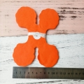 Guirlande en papier quatre feuilles orange pour votre douche de bébé de décoration de fête grand mariage en papier Umiss