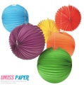 Umiss papier lanternes pastèque couleurs mélangées pour les célébrations d’anniversaire de mariage décoration de partie