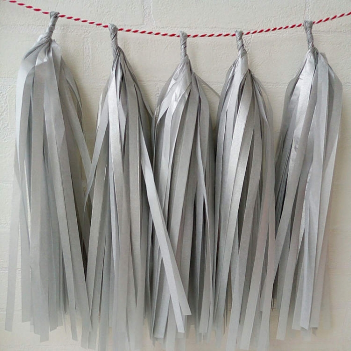 Silver and Glod Paper Garland