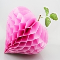 Strawberry coloré en forme de boules de papier de soie en nid d’abeille pour la décoration de fête