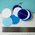 Cercle bleu et blanc guirlande guirlande en papier décorations de fête