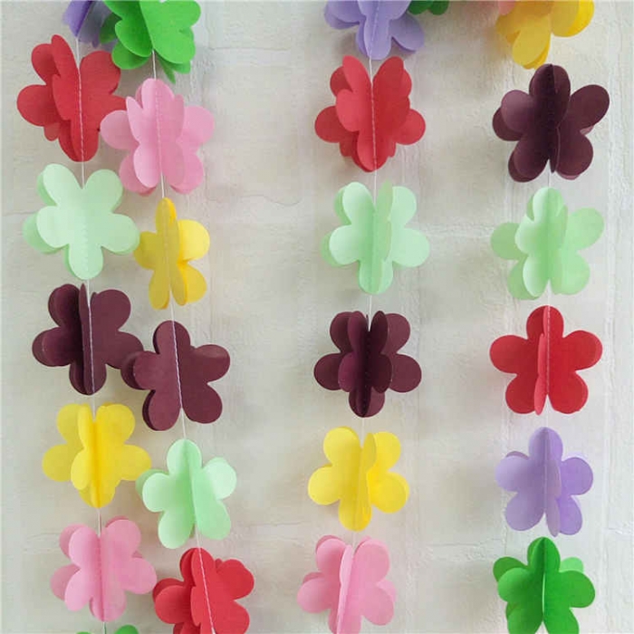 Flower Paper String Garland
