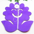 Uimss usine d’alimentation fleur colorée musique Note libellule papier Tissue Garland