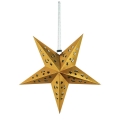 Umiss papier ruban étoiles clinquant d’or pendaison 3D décoration pour Noël et la décoration de l’Engagement