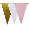 Umiss joyeux anniversaire bannière 15 Piece aluminium Triangle Flag pour la décoration de fête