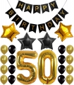 Ensemble de décoration de la 30ème soirée 50ème anniversaire avec célébration étincelante 50 remous suspendus