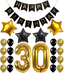 30th BIRTHDAY PARTY DECORATIONS KIT